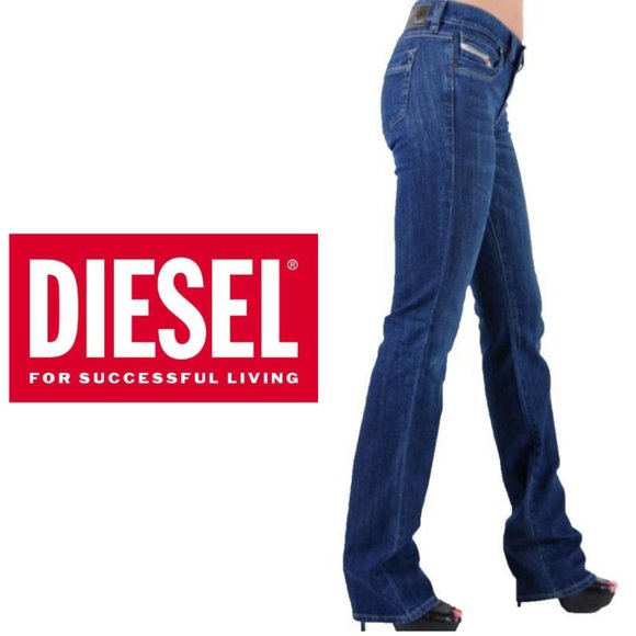 Diesel Denim - Diesel Looi Pleated Straight Leg Jeans -29x32